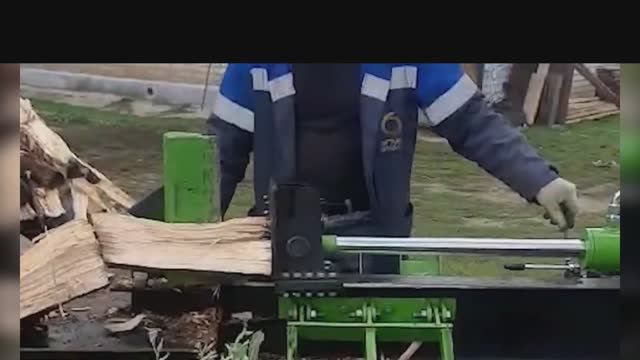 Дровокол гидравлический с бензиновым двигателем 15 л.с.