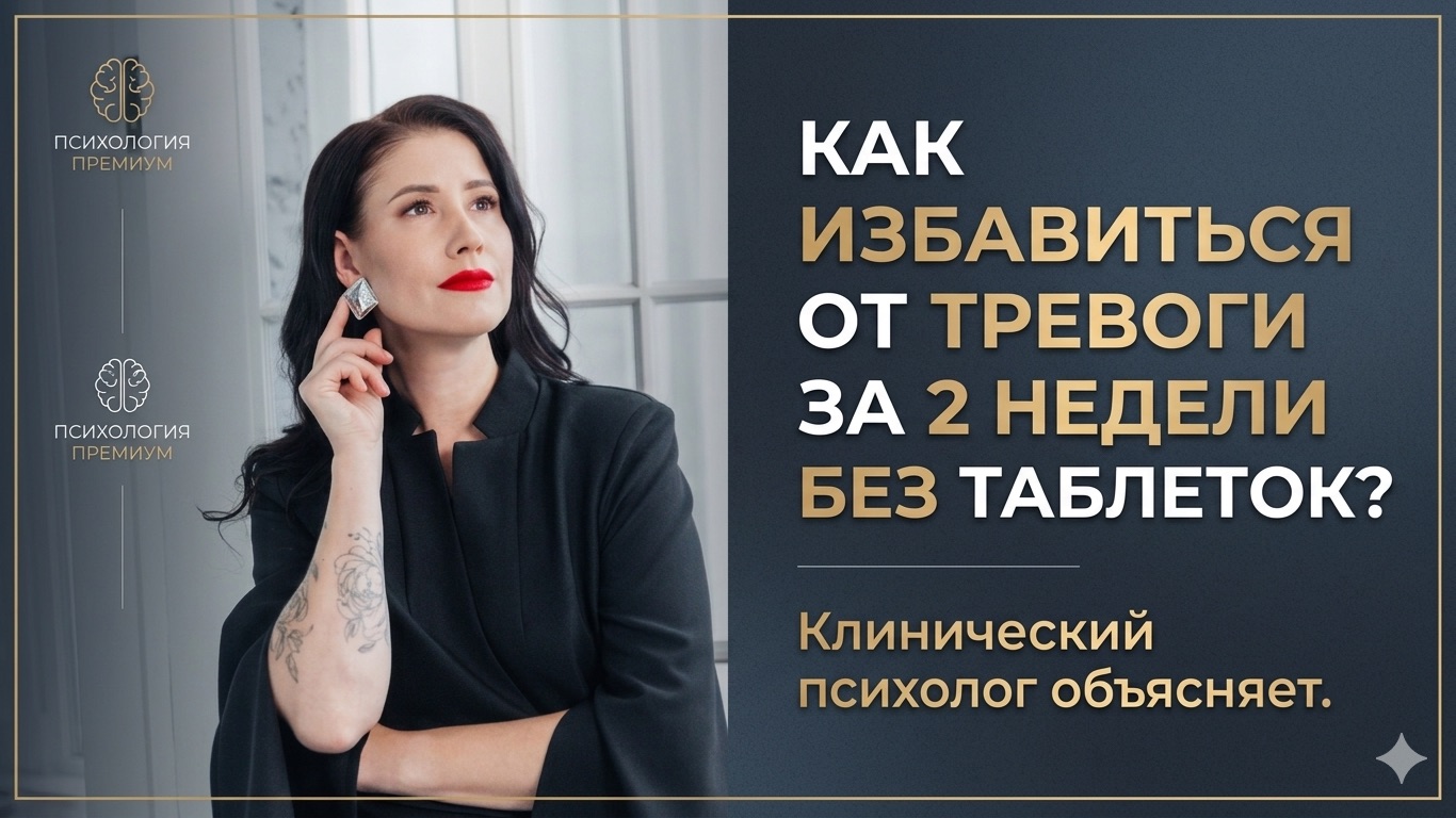 Как избавиться от тревоги самостоятельно: пошаговый протокол КПТ от клинического психолога