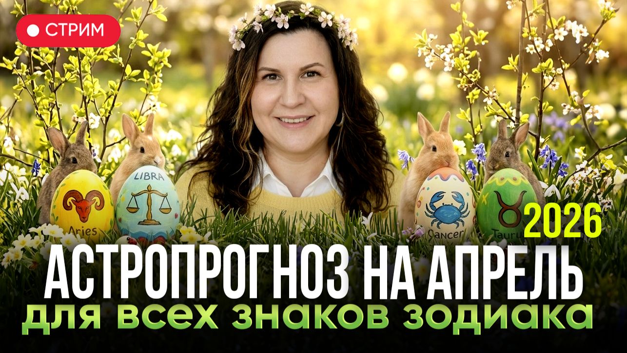 АПРЕЛЬ 2026: судьбоносный месяц? Подробный прогноз по всем знакам зодиака