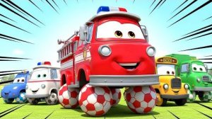 Мультик для детей про машинки 🚒🚓🚑🚌🚛 | Учим цвета и звуки машинок для детей