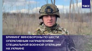 Брифинг Минобороны по шести оперативным направлениям специальной военной операции на Украине_28.03