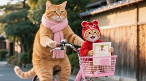 Трогательно! Школьный дебют котёнка и нежные моменты с мамой Дейзи