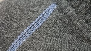 Соединение деталей на вязальной машине