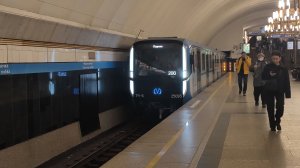 💙 Обкатка Четвёртого синего балтийца на станции метро Чёрная речка