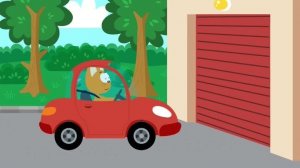 Котёнок Котэ и волшебный гараж. Автовышка. Мультик.