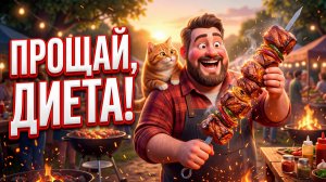 Худел к весне, но победил ШАШЛЫК! 😅 Песня «Марш 52 размера» Прощай, диета!
