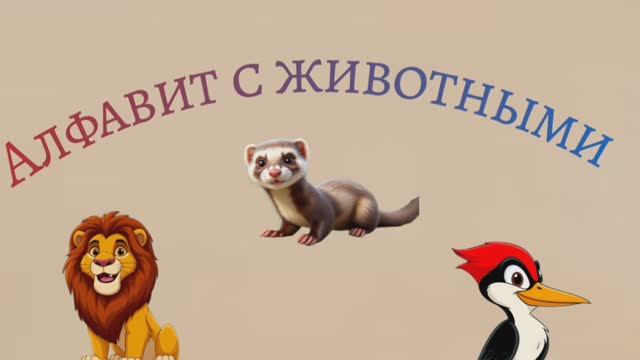 АЛФАВИТ С ЖИВОТНЫМИ. РАЗВИВАЮЩЕЕ ВИДЕО ДЛЯ ДЕТЕЙ.