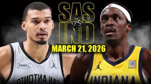 22.03.2026 | ОБЗОР МАТЧА | Сан-Антонио Спёрс - Индиана Пэйсерс | Highlights