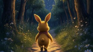 Зайчонок Пух и звезды.