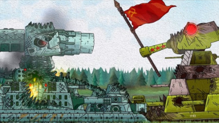 Кв-44 Vs Карл-44 Бой Прошлого - Мультики про танки