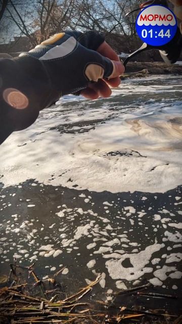 Рыбалка одной поклёвки. Но какой!!! Трофей на спиннинг. #мормышинг   #рыбалка