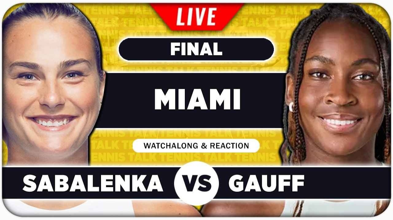 Соболенко А — Гауфф К Теннис. WTA 1000. Майами, США. Финал. Прямая трансляция.