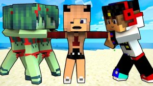 РЕБЕНОК И ДЕВУШКА ВЫЖИВАНИЕ НА ОСТРОВЕ В МАЙНКРАФТ! ТРОЛЛИНГ МОДЫ MINECRAFT