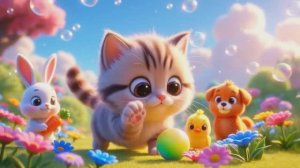 Мультики для малышей про котенка. Песенки для малышей.