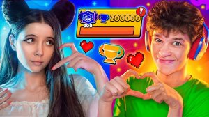 ЭЛИЗЗИ ТЕПЕРЬ СО МНОЙ😱 ВМЕСТЕ ПУШИМ 300К КУБКОВ В БРАВЛ СТАРС! 🏆