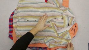 42390 Рубашки мужские кор. рукав брендовые, 1пак, 49D, секонд (cream/extra) оптом