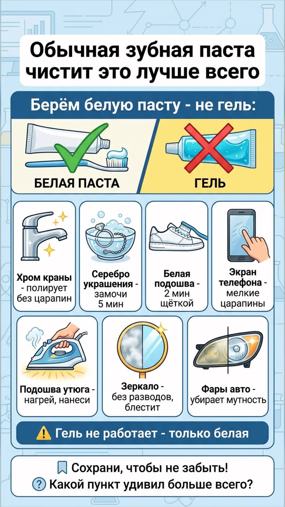 Обычная зубная паста чистит это лучше всего