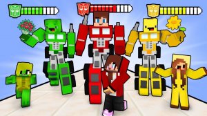 Джей Джей Оптимус Прайм против Майки против Бананакид. История любви девочек. Майнкрафт Мультик