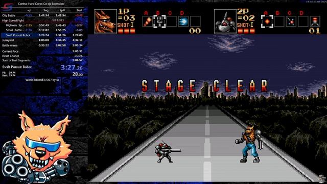 Contra Hard Corps [Any% Co op Hidden ending] 5:05 with ZendoiKaban