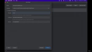 1. Creating a new project