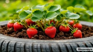 КЛУБНИКА В БАЛЛОНАХ ПОСЛЕ ЗИМЫ.