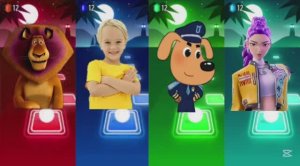 Тайлс Хоп: К-Поп Охотники на Демонов против Мадагаскара, Влада и Ники и Шерифа Лабрадора