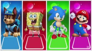 Щенячий Патруль против Губки Боба, Соника и Супер Марио — Музыкальная Битва Тайлс Хоп