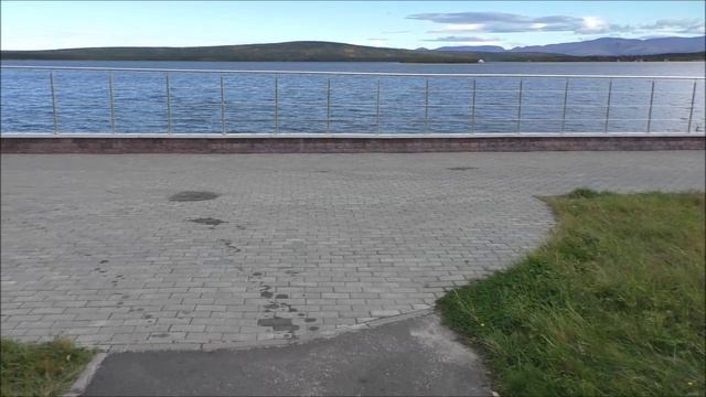 Мончегорск. Ленинградская набережная. Прогулка с супругой. 19.09.24.