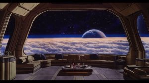 You're Chilling In Your Favourite Space Lounge