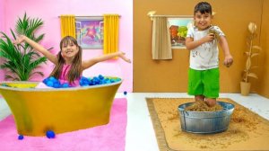 Веселое картонное приключение для детей