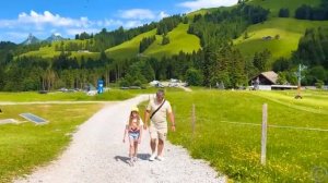 Настя и папа показывают достопримечательности Швейцарии [get.gt]