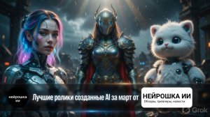 Лучшие ролики за март, созданные с помощью  искусственного интеллекта.