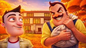 ШОУ ПРИВЕТ СОСЕД!ОСЕНЬ И СЕКРЕТНАЯ КНОПКА ВАСИЛИЧА!ИГРА HELLO NEIGHBOR ПРОХОЖДЕНИЕ МОД HELLO AUTUMN!