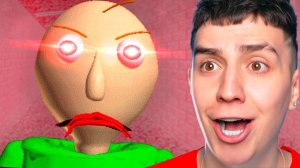 ГЛЕНТ ВПЕРВЫЕ ИГРАЕТ В БАЛДИ! ОН В ШОКЕ! Baldi's Basics Classic