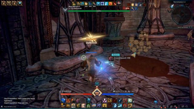 Omni TERA inst raid walkthrough №5 Necromancer Tomb