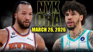 27.03.2026 | ОБЗОР МАТЧА | Шарлотт Хорнетс - Нью-Йорк Никс | Highlights