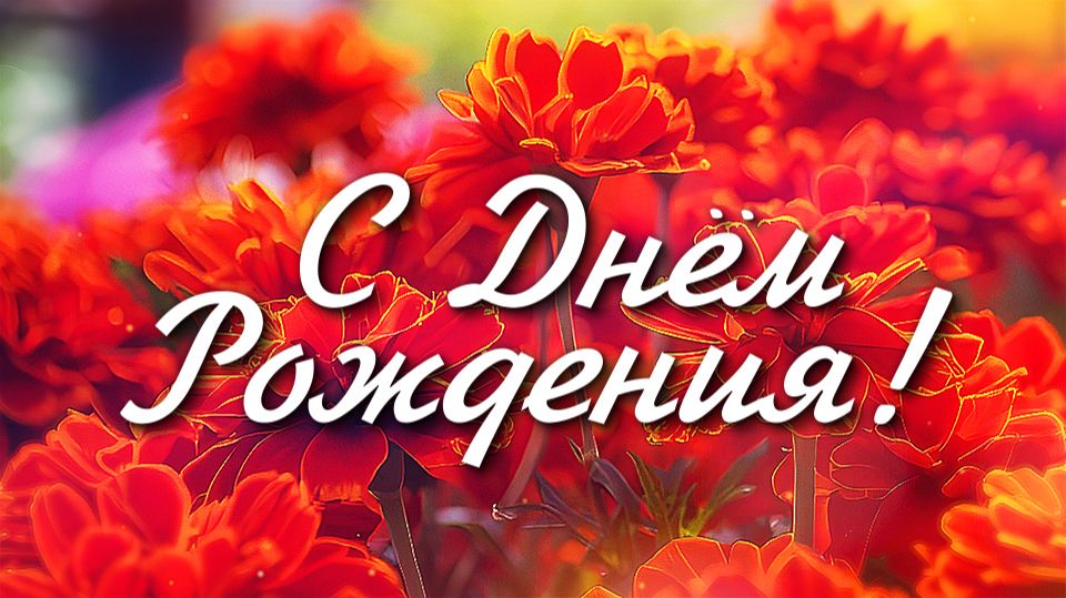 СУПЕР Красивое Поздравление с ДНЕМ РОЖДЕНИЯ! Яркая Музыкальная Открытка с Днем Рождения