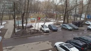 А в Москве тем временем снег уже почти полностью растаял.