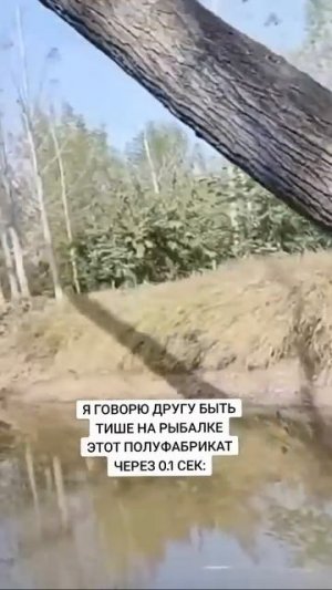 Когда просил друга не шуметь на рыбалке
