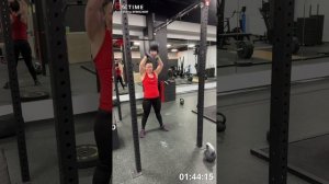 Черная Татьяна, ТФ Жулебино,член клуба,99 повторений  Махи гирей + прыжки через тумбу + подносы ног