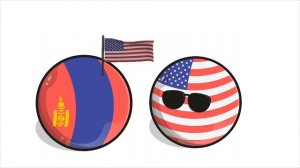Америка меняет Монголию в анимации Countryballs