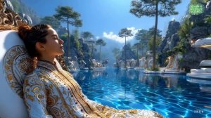 2125 год | Футуристическая атмосфера плавучего города в формате 4K | 1-часовой научно-фантастический