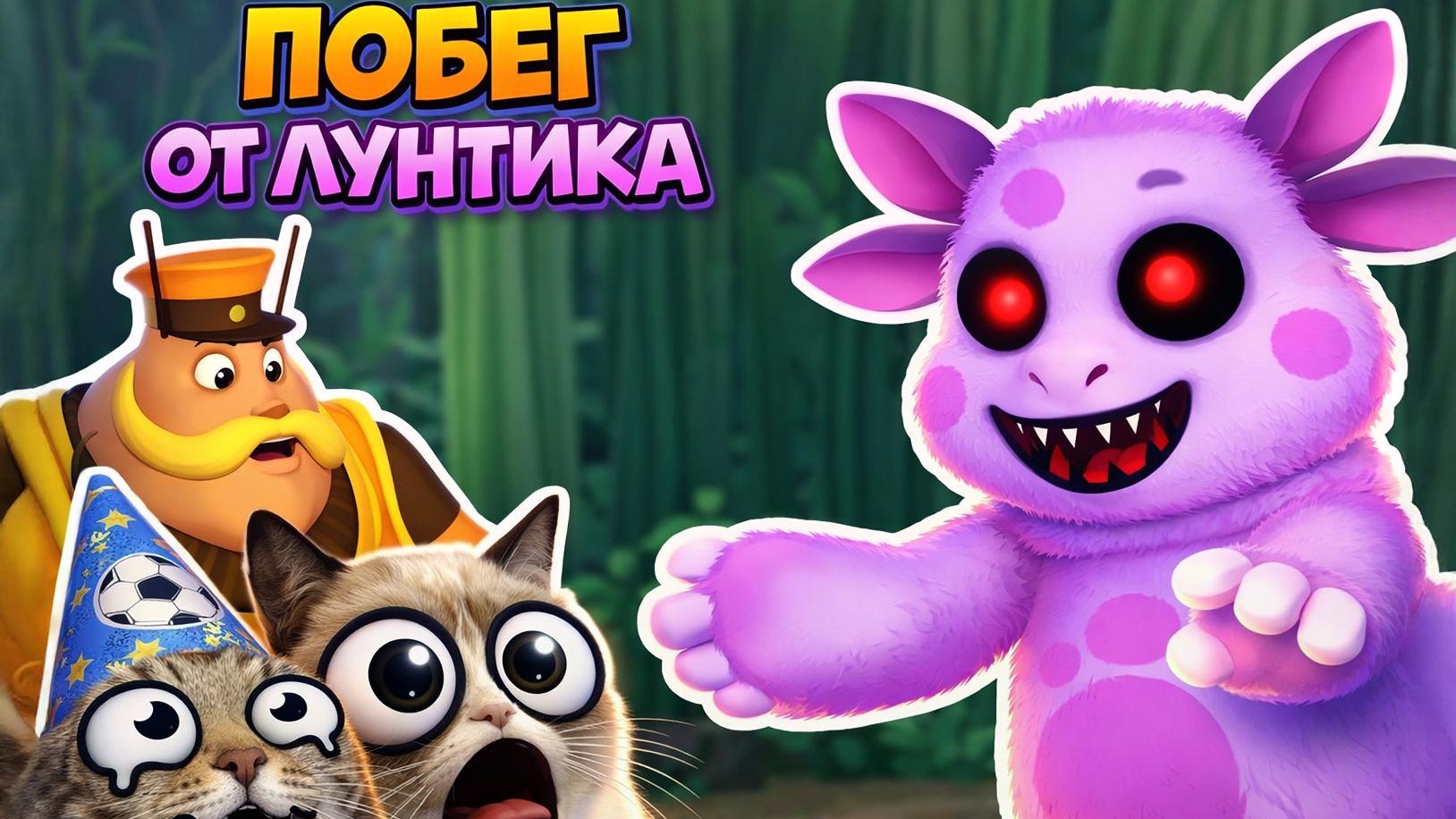 ТРИ КОШАКА: ПОБЕГ ОТ ЛУНТИКА 🤯 | 10 ЧАСТЬ (МУЛЬТ Пародия на Три Кота)