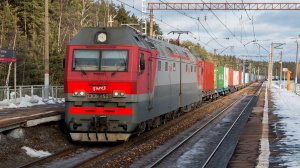 Поезда на участке Куровская - Черусти Московской железной дороги. Март 2026 года