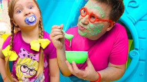 Милана с сестрёнкой и их забавная детская история