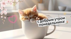 С добрым утром понедельника! Пожелания доброго утра понедельника 💫