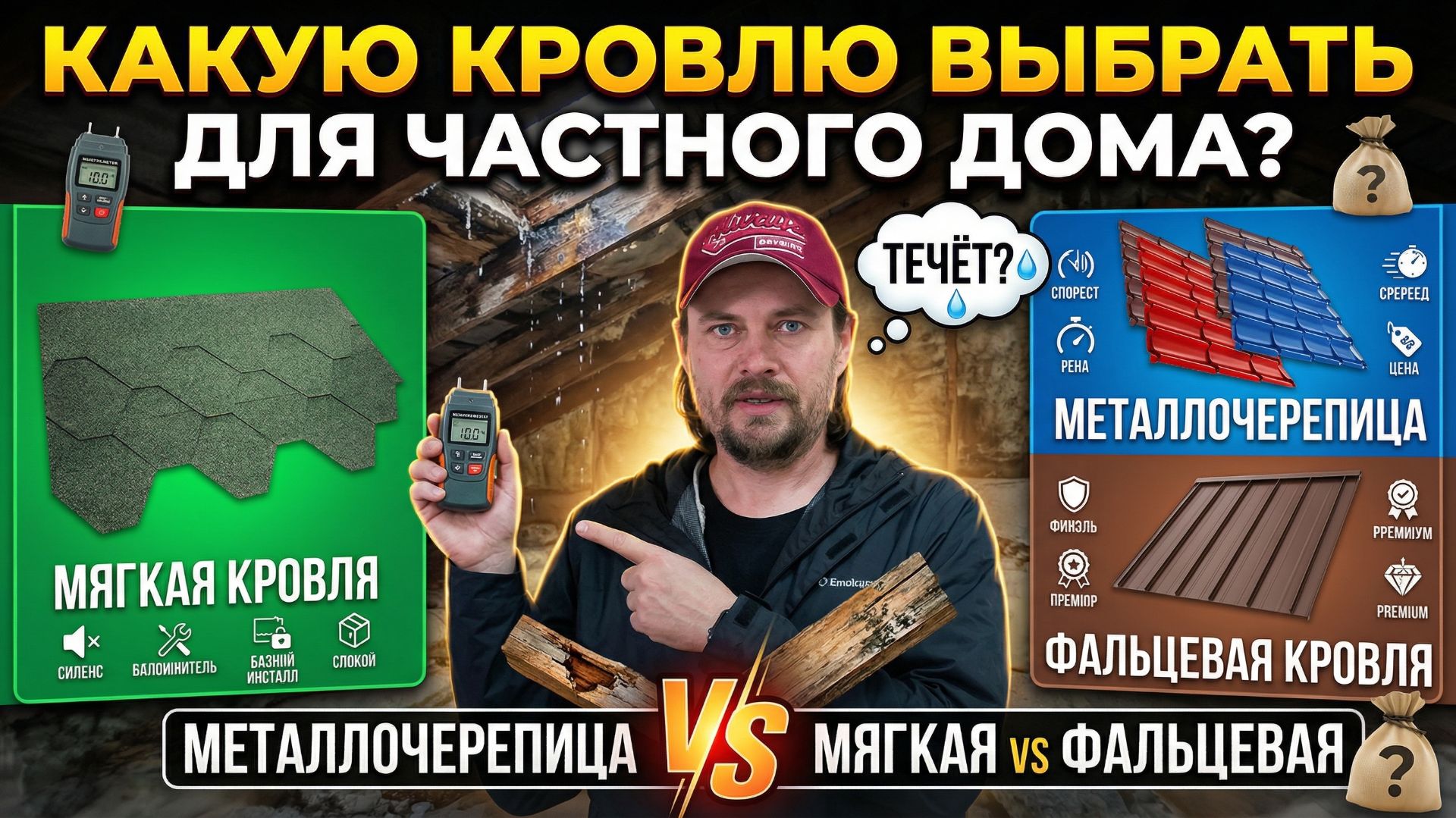 Сгниёт за 5 лет или обрушит дом? Жёсткий технический разбор кровельных материалов смотреть онлайн