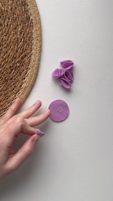 Цветок из фетра