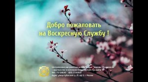 Воскресная Служба. Проповедник: Александр Тимофеев