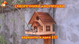 Скворечники и кормушки своими руками для птиц (231) 🪚🪛🔨 Идеи для дачи и сада пошагово ❣️